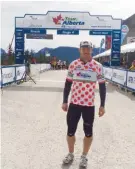  ??  ?? bottom
Ference was second at the amateur Marmot Basin Hill Challenge during Stage 4 of the 2015 Tour of Alberta