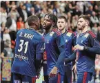  ?? | PHOTO : LA PROVENCE ?? Les Bleus ont assuré l’essentiel hier soir, à Aix-en-Provence, contre la Pologne.