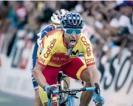  ??  ?? Jens could see all kinds of emotions on Valverde's face when he won the Worlds