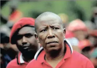  ??  ?? UMHOLI we-EFF, uMnuz Julius Malema