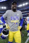  ?? The Associated Press ?? Buffalo’s Von Miller could still face an NFL suspension even if he is not convicted of a crime.