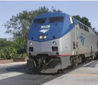  ??  ?? Amtrak’s Auto Train can carry up to 600 passengers and their vehicles from Lorton, Va., to Sanford, Fla.