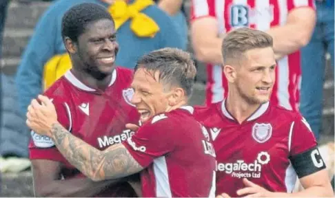  ?? ?? SIDELINED: Livingston have told Arbroath they do not want loan striker Joel Nouble, left, playing for them in the cup.