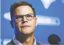  ?? ERNEST DOROSZUK/FILES ?? Blue Jays general manager Ross Atkins suggests doublehead­ers featuring two seven-inning contests might help MLB pack 162 games into a season shortened by the coronaviru­s pandemic.