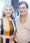  ??  ?? Pocholo Bernad with wife Dr. Cecilia Bernad