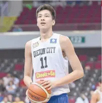  ??  ?? CLOSER TO NBA DREAM. 7-foot-2 Kai Sotto has a versatile skill set but former Gilas Pilipinas head coach Chot Reyes believes a little tough love will make him even better.