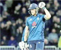  ??  ?? Stokes hits an unbeaten 71 to guide England to victory. — AFP photo