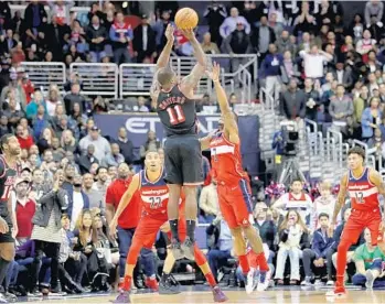  ?? ROB CARR/GETTY IMAGES ?? Dion Waiters puts up one of his 10 attempts in Sunday’s game. In a rare effort, Waiters was held scoreless in 26 minutes of action against Indiana.