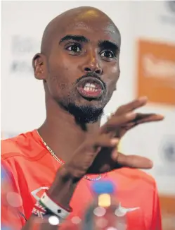  ??  ?? Mo Farah: video evidence submitted to back up claims he had not heard the doorbell when testers turned up.