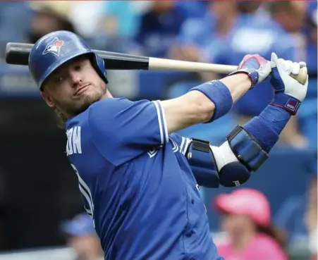  ?? RICHARD LAUTENS/TORONTO STAR ?? Blue Jays third baseman Josh Donaldson believes he can get better, although it might be difficult to top his first two seasons as a Blue Jay.