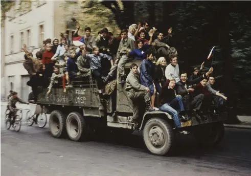  ??  ?? Protestors on the streets of Prague during the Soviet-led invasion of Czechoslov­akia, 1968. Of all the history books Ian Kershaw has authored down the decades, his two wide-ranging volumes on modern Europe have proved the most difficult to write