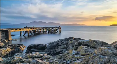  ??  ?? Sundowner Great shot from Portencros­s Pier by Malcolm Yates