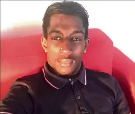  ?? (Capture d’écran Facebook) ?? Demba Touré était « un jeune homme poli, souriant, agréable » selon une Toulonnais­e dont les enfants étaient des amis de la victime.