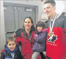  ?? ASHLEY THOMPSON ?? Drake Batherson met with fans at the Kings Mutual Century Centre in Berwick Jan. 7, two days after helping Team Canada win gold in the World Juniors.