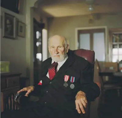  ?? ?? ANDREW STEFANKSI, a Holocaust survivor, wears his Polish veteran jacket at his Westcheste­r home last month.