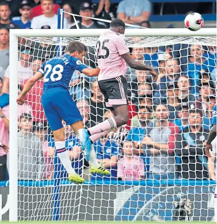  ?? Pictures: Getty Images. ?? Wilfred Ndidi of Leicester City scores his team’s first goal.