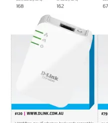  ??  ?? $120 | WWW.DLINK.COM.AU 1,000Mbps, max 16 adapters, backwards compatible