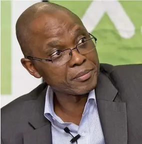  ?? ?? The newly appointed Busa president Mxolisi Mgojo wants to see the private sector play a significan­t role in growing the South African economy