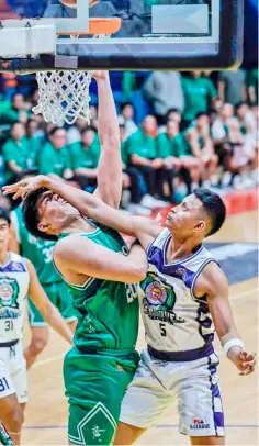  ?? PHOTOGRAPH COURTESY OF PBA ?? JAMES Buensalida and EcoOil-La Salle brace for a dogfight when they battle Go Torakku-St. Clare in the 2024 PBA D-League Aspirants’ Cup.