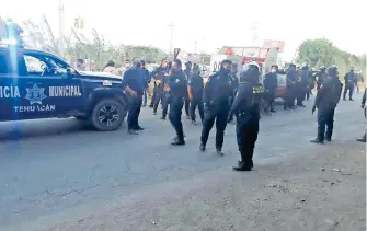  ?? GUSTAVO ORTIZ ?? Al lugar arribaron elementos de la Policía/fotos