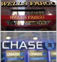  ?? THE ASSOCIATED PRESS ?? Wells Fargo and JPMorgan Chase indicated Friday that they expect to see significan­t future benefits from the recently enacted GOP tax bill, through both lower taxes and increased business.