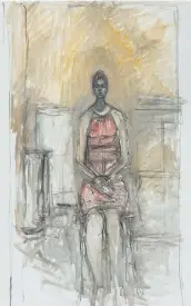  ??  ?? 1. Un des rares exemplaire­s de la sculpture L’homme qui marche a été vendu 104,3 M$ en 2010, à Londres. 2. Caroline assise en pied.