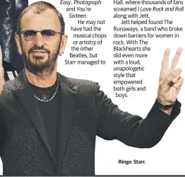  ??  ?? Ringo Starr.