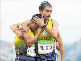  ?? ARCHIVO ?? Tricolores. Segundo Jami y Byron Piedra forman parte de la delegación ecuatorian­a para el Mundial de Media Maratón.