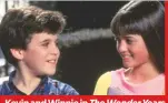  ??  ?? Kevin and Winnie in The Wonder Years