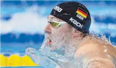  ?? FOTO: DPA ?? Schwimm-Weltmeiste­r Marco Koch.