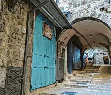  ?? Fotos: Mareike Enghusen ?? Die Jerusaleme­r Altstadt ist sonst zu Ostern voll. Wegen des Krieges aber meiden Touristen Israel.