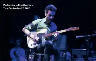  ??  ?? Performing in Brooklyn, New York, September 22, 2016
