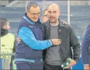  ?? GETTY ?? ▪ Maurizio Sarri (left) and Manchester City’s Pep Guardiola.