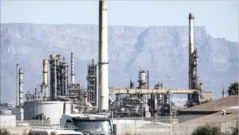  ??  ?? The Chevron oil refinery in Cape Town is one of the assets for sale, along with Caltex petrol stations and a lubricants plant.