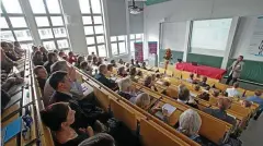  ?? ARCHIV-FOTO: DPA ?? Vortrag in einem Hörsaal der Ernst-Abbe-Hochschule Jena.