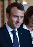  ??  ?? Diplomatic effort: French President Emmanuel Macron