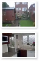  ??  ?? The main part of the rear garden is a 9ft drop, more than the height of a typical room. Extending the kitchen to the width of the property and housing a living room in a lower extension transforms the house and garden