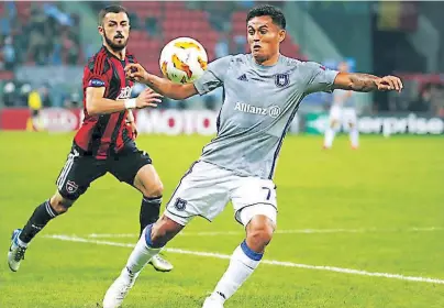  ??  ?? honDurEño. Andy Nájar jugó ayer con el Anderlecht 65 minutos en el juego contra el Spartak Trnava.