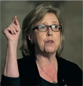  ?? — THE CANADIAN PRESS FILES ?? A new poll found 79 per cent of Canadians want to see Green Leader Elizabeth May invited to more debates.