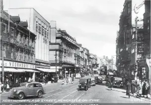  ?? ?? Northumber­land Street, Newcastle, in the late 1930s