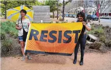  ?? Leanora Benkato/contributo­r file photo ?? Environmen­talists protest the CERAWEEK conference last March.