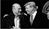  ?? CHRIS KLEPONIS/EPA-EFE ?? Gary Cohn, left, President Donald Trump’s chief economic adviser, said Saturday he’s happy in his White House role.