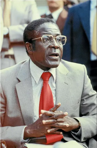  ?? GETTY IMAGES ?? Robert Mugabe pictured in Salisbury in 1980 after winning an internatio­nally supervised general election.