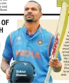  ?? AFP ?? Shikhar Dhawan.