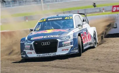 ??  ?? CHASER. Andreas Bakkerud should be a factor in his Red Bull Audi.