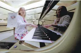  ??  ?? 11 year-old Alma Deutscher performs in The Wiener Musikverei­n in Vienna. — AFP photos