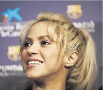  ??  ?? La cantautora barranquil­lera Shakira.