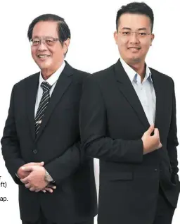  ?? ?? SPB Property founder datuk yap Pit Kian (left) and chief executive officer datuk Jacky yap.