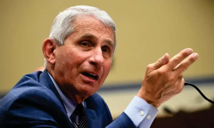  ?? Photograph: Reuters ?? Anthony Fauci told the hearing: ‘We hope that by the time we get into late fall and early winter, we will have in fact a vaccine that we can say that would be safe and effective.’