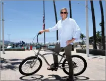  ?? PHOTO BY AXEL KOESTER ?? Longtime Redondo beach Mayor Bill Brand, seen here at Seaside Lagoon in July 2022, died on Friday. He was 65.